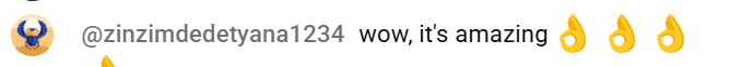 YouTube comment: “wow, it's amazing”